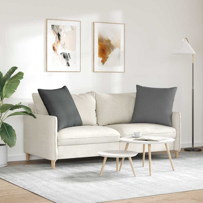 Perne pentru canapea 2 pcs Gri închis 60 x 60 cm țesătură - WALTI WALTI