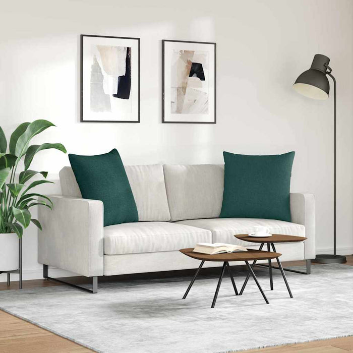 Perne pentru canapea 2 pcs Verde închis 60 x 60 cm țesătură - WALTI WALTI