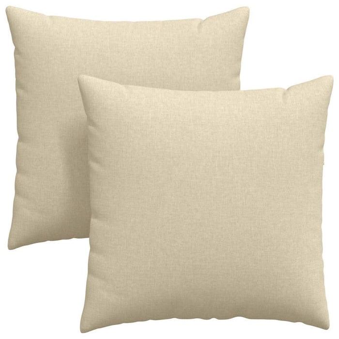 Perne pentru canapea 2 pcs Crem 60 x 60 cm țesătură - WALTI WALTI
