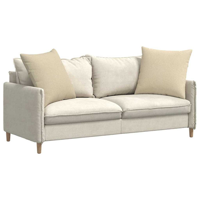Perne pentru canapea 2 pcs Crem 60 x 60 cm țesătură - WALTI WALTI