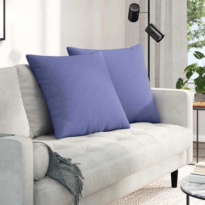 Perne pentru canapea 2 pcs Albastru Jeans 60 x 60 cm țesătură - WALTI WALTI