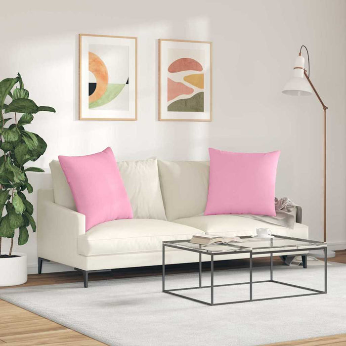 Perne pentru canapea 2 pcs Roz 60 x 60 cm țesătură - WALTI WALTI