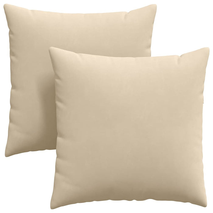 Perne pentru canapea 2 pcs Crem 60 x 60 cm țesătură - WALTI WALTI