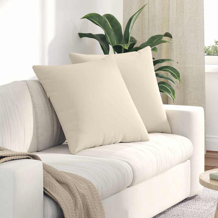 Perne pentru canapea 2 pcs Bej 60 x 60 cm țesătură - WALTI WALTI