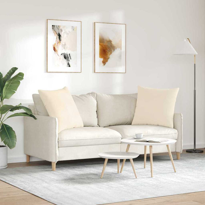 Perne pentru canapea 2 pcs Bej 60 x 60 cm țesătură - WALTI WALTI