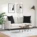 Perne pentru canapea 2 pcs Negru 80 x 80 cm țesătură - WALTI WALTI