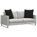 Perne pentru canapea 2 pcs Negru 80 x 80 cm țesătură - WALTI WALTI