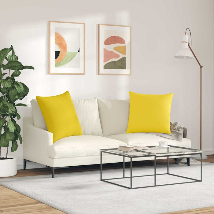 Perne pentru canapea 2 pcs Galben Deschis 80 x 80 cm țesătură - WALTI WALTI