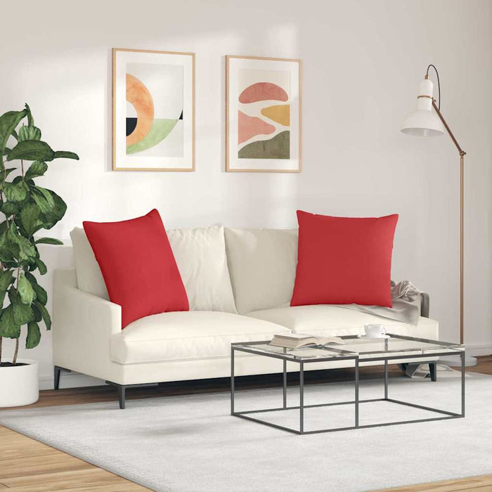 Perne pentru canapea 2 pcs Roșu 80 x 80 cm țesătură - WALTI WALTI
