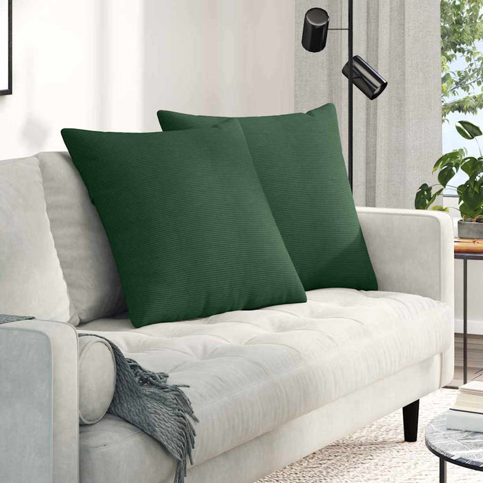 Perne pentru canapea 2 pcs Verde închis 80 x 80 cm - WALTI WALTI
