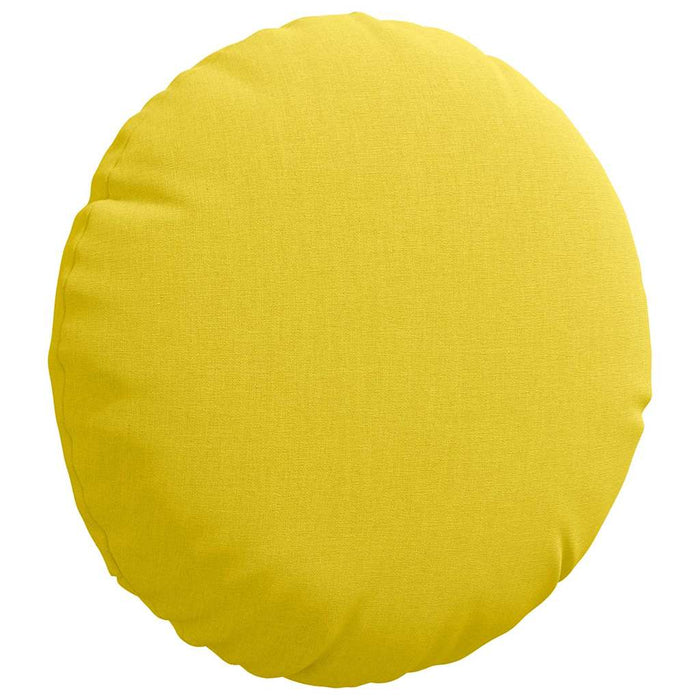 Perne de Șezut 2 pcs Galben Deschis Ø30 x 13 cm țesătură - WALTI WALTI