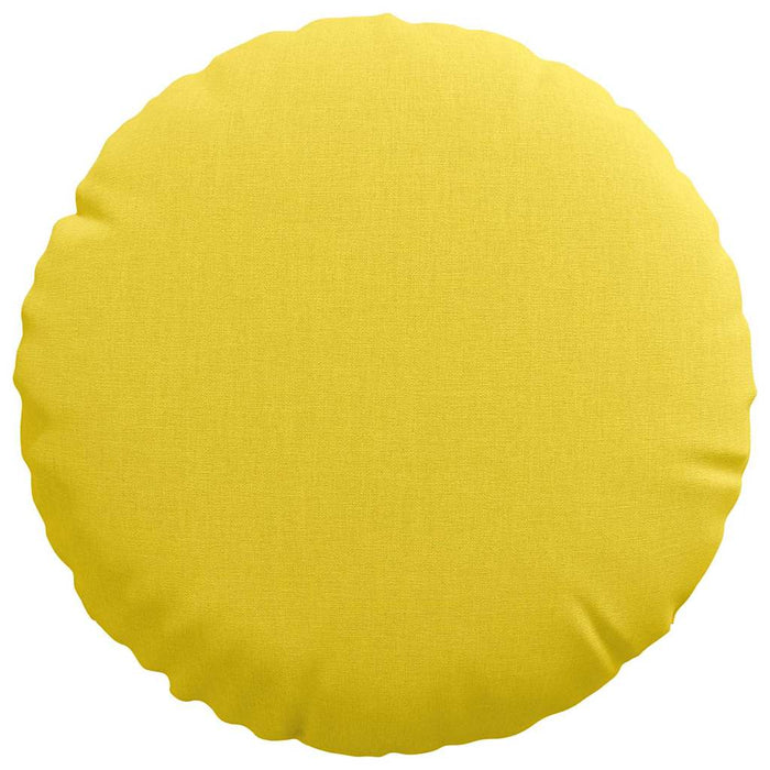 Perne de Șezut 2 pcs Galben Deschis Ø30 x 13 cm țesătură - WALTI WALTI