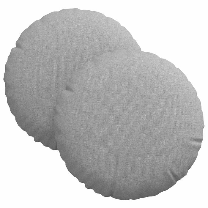 Perne de Șezut 2 pcs Gri nori Ø30 x 13 cm țesătură - WALTI WALTI