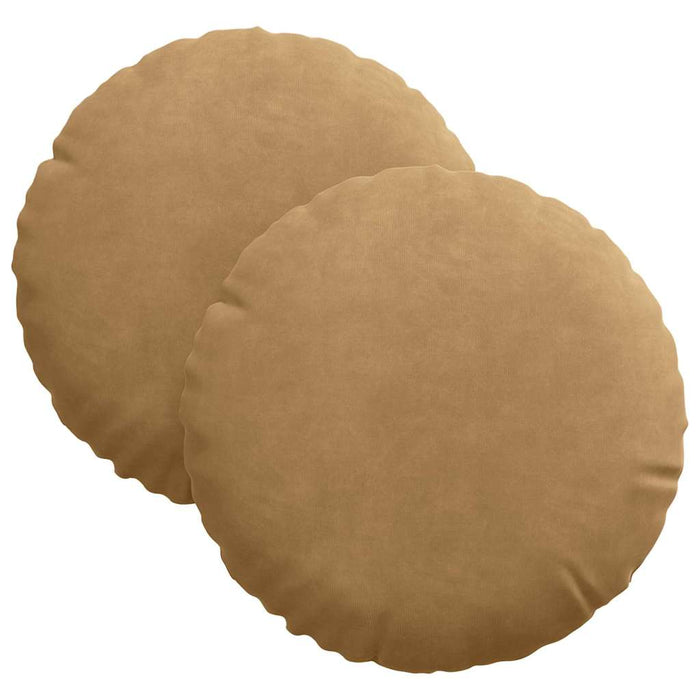 Perne de Șezut 2 pcs Maro Ø 40 x 13 cm Catifea - WALTI WALTI
