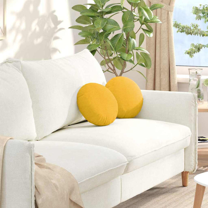 Perne de Șezut 2 pcs Galben Deschis Ø 30 cm - WALTI WALTI