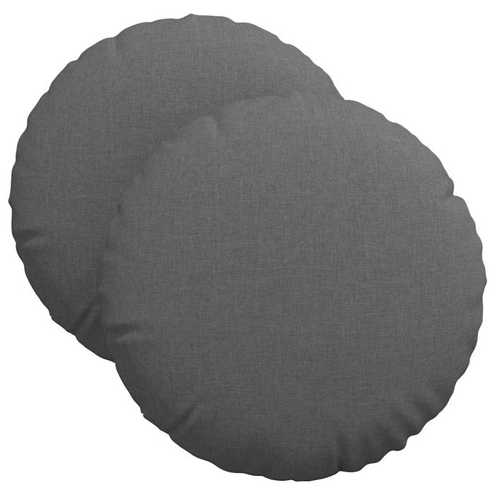 Perne de Șezut 2 pcs Gri închis Ø40 x 13 cm țesătură - WALTI WALTI