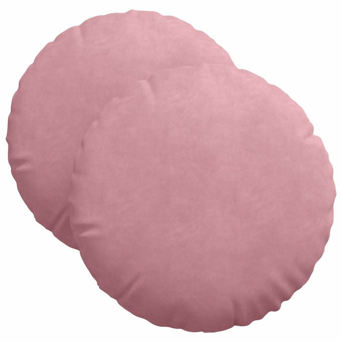 Perne de Șezut 2 pcs Roz Ø 40 x 13 cm Catifea - WALTI WALTI
