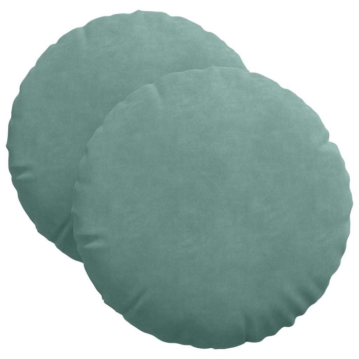 Perne de Șezut 2 pcs Verde Mării Ø 40 x 13 cm Catifea - WALTI WALTI