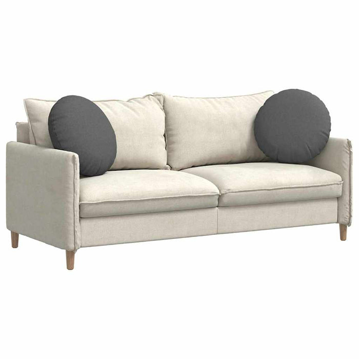 Perne de Șezut 2 pcs Gri închis Ø50 x 19 cm țesătură - WALTI WALTI