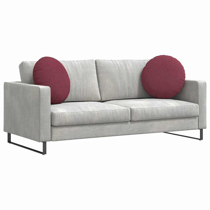 Perne de Șezut 2 pcs Roșu Vin Ø50 x 19 cm țesătură - WALTI WALTI