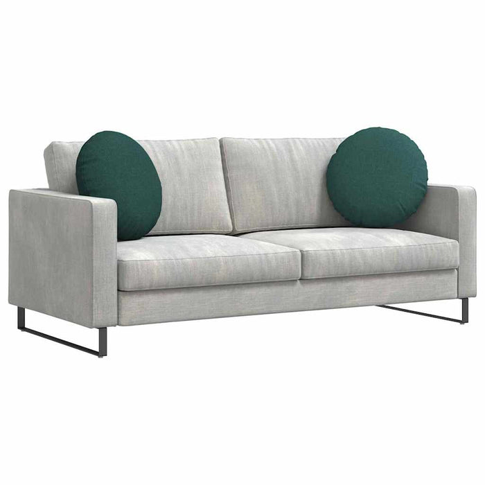 Perne de Șezut 2 pcs Verde închis Ø50 x 19 cm țesătură - WALTI WALTI