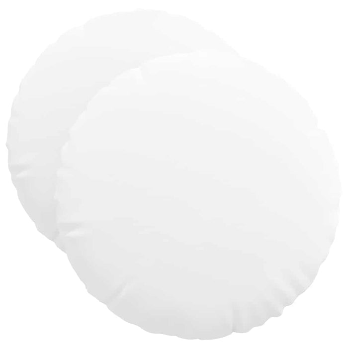 Perne de Șezut 2 pcs Alb Ø50 x 19 cm țesătură - WALTI WALTI
