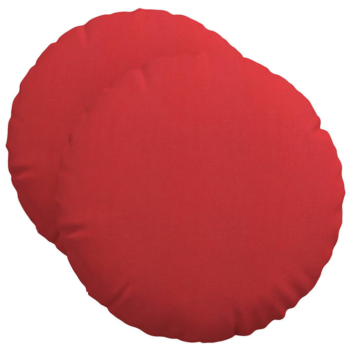 Perne de Șezut 2 pcs Roșu Ø50 x 19 cm țesătură - WALTI WALTI