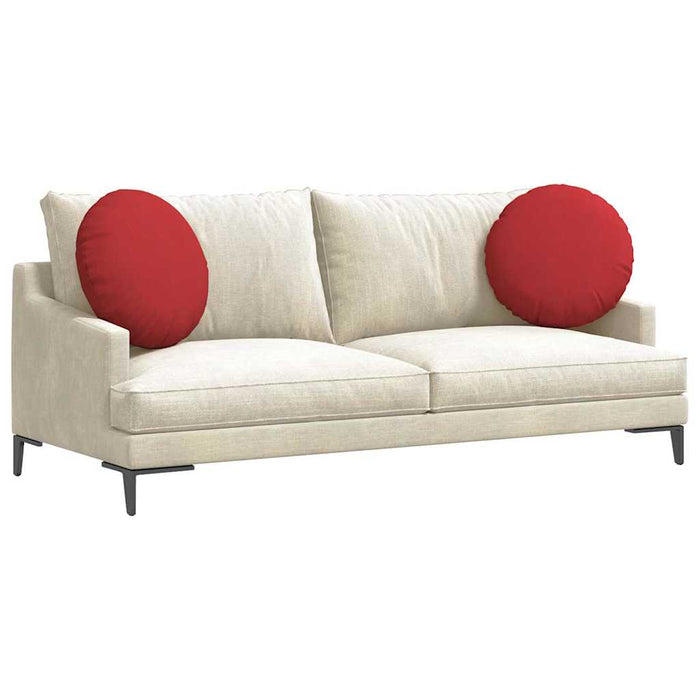 Perne de Șezut 2 pcs Roșu Ø50 x 19 cm țesătură - WALTI WALTI