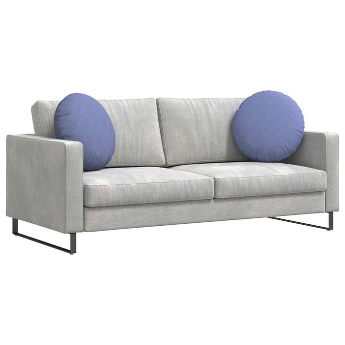 Perne de Șezut 2 pcs Albastru Jeans Ø50 x 19 cm țesătură - WALTI WALTI