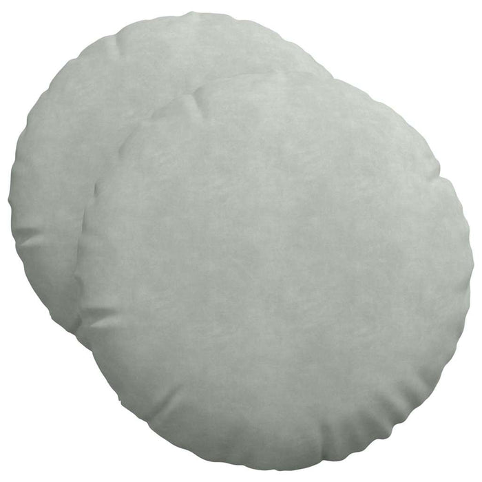 Perne de Șezut 2 pcs Gri deschis Ø 40 x 13 cm Catifea - WALTI WALTI