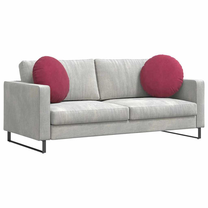 Perne de Șezut 2 pcs Roșu Vin Ø 40 x 13 cm Catifea - WALTI WALTI