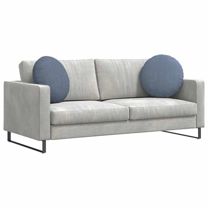 Perne de Șezut 2 pcs albastru Ø 50 cm Țesătură din corduroy - WALTI WALTI