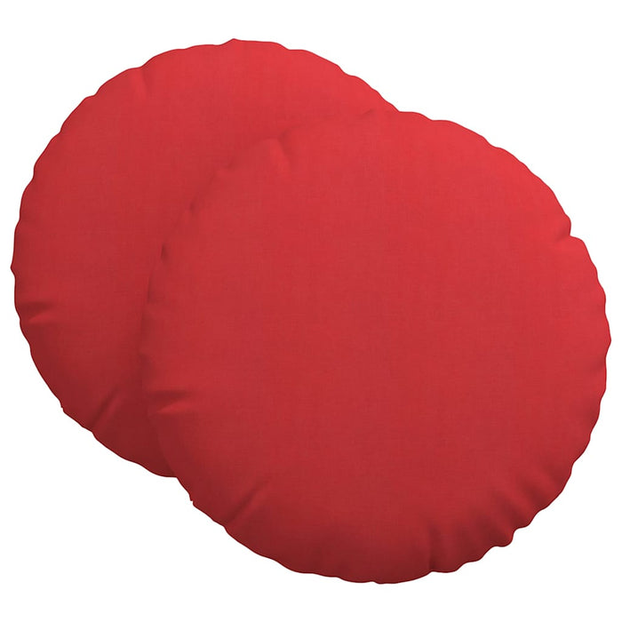 Perne de Șezut 2 pcs Roșu Ø60 x 21 cm țesătură - WALTI WALTI