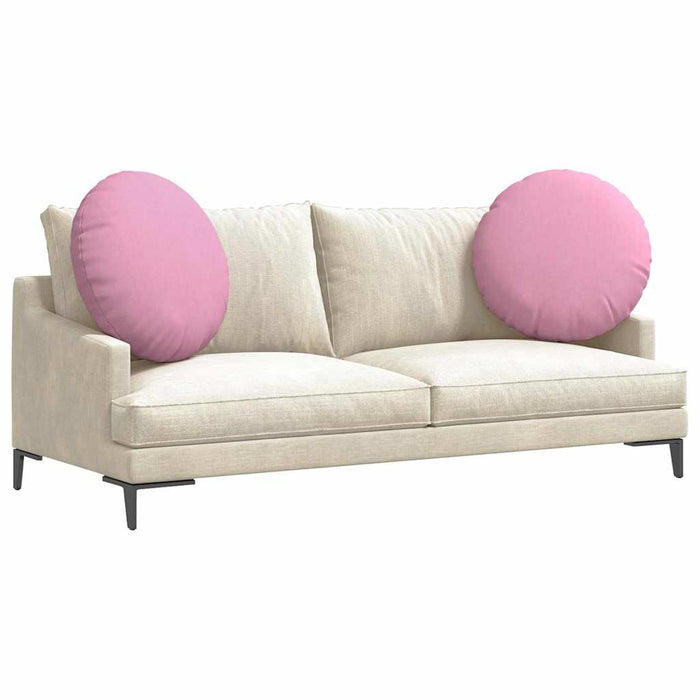Perne de Șezut 2 pcs Roz Ø60 x 21 cm țesătură - WALTI WALTI
