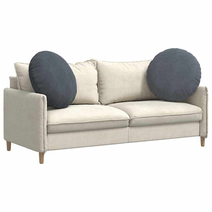 Perne de Șezut 2 pcs Gri închis Ø 40 x 13 cm Catifea - WALTI WALTI