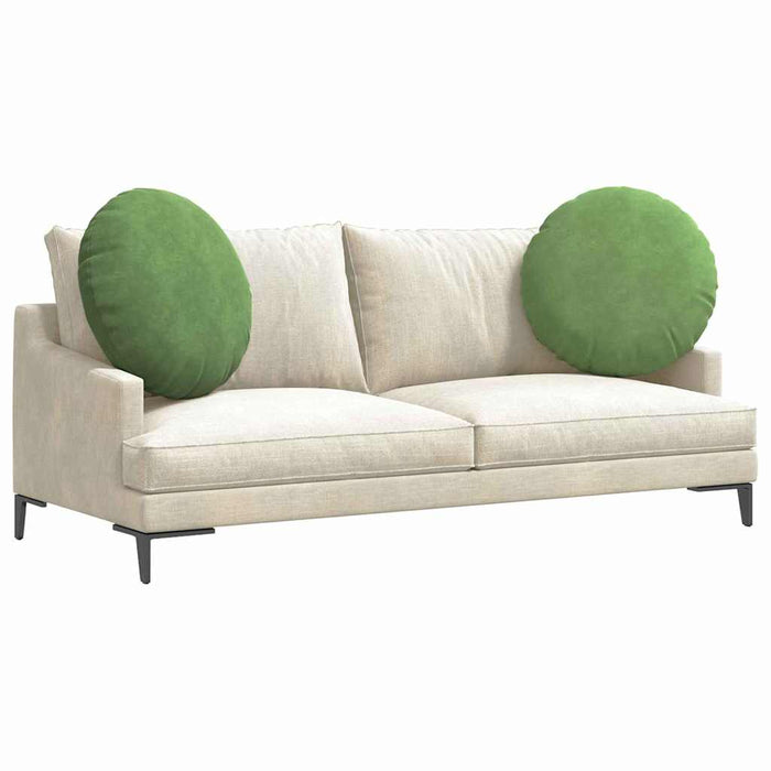 Perne de Șezut 2 pcs Verde deschis Ø 40 x 13 cm Catifea - WALTI WALTI
