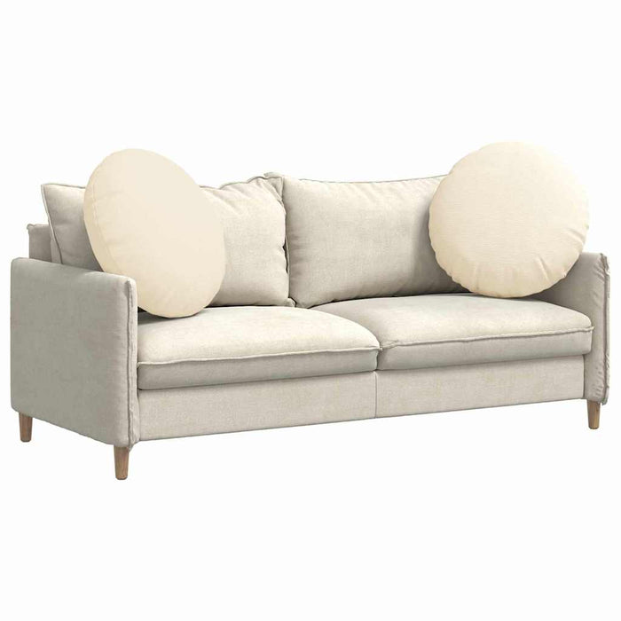 Perne de Șezut 2 pcs Crem Ø 60 cm Țesătură din corduroy - WALTI WALTI