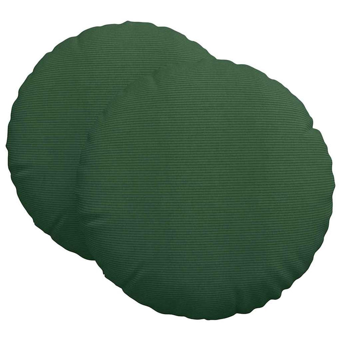Perne de Șezut 2 pcs Verde închis Ø 60 cm Țesătură din corduroy - WALTI WALTI