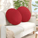 Perne de Șezut 2 pcs Roșu Ø80 x 29 cm țesătură - WALTI WALTI