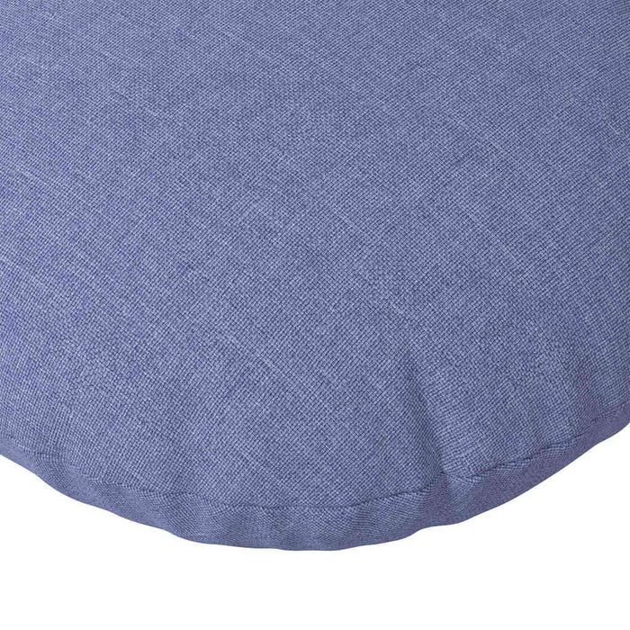 Perne de Șezut 2 pcs Albastru Jeans Ø80 x 29 cm țesătură - WALTI WALTI