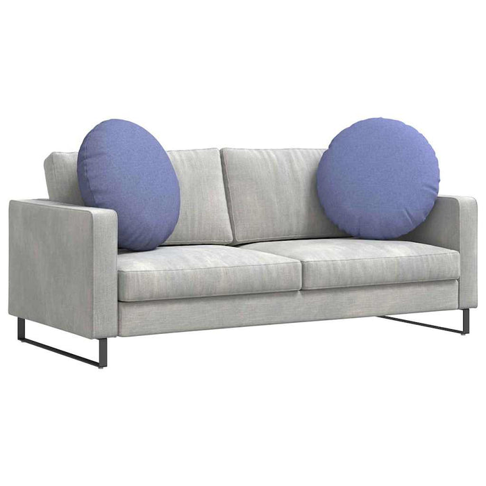 Perne de Șezut 2 pcs Albastru Jeans Ø80 x 29 cm țesătură - WALTI WALTI