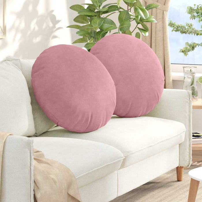 Perne de Șezut 2 pcs Roz Ø 80 x 29 cm Catifea - WALTI WALTI