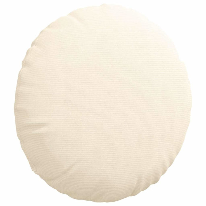 Perne de Șezut 2 pcs Crem Ø 80 cm Țesătură din corduroy - WALTI WALTI