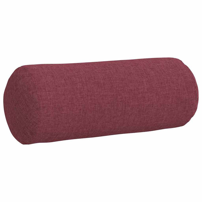 Perne Bolster 2 pcs Roșu Vin Ø 15 x 40 cm țesătură - WALTI WALTI