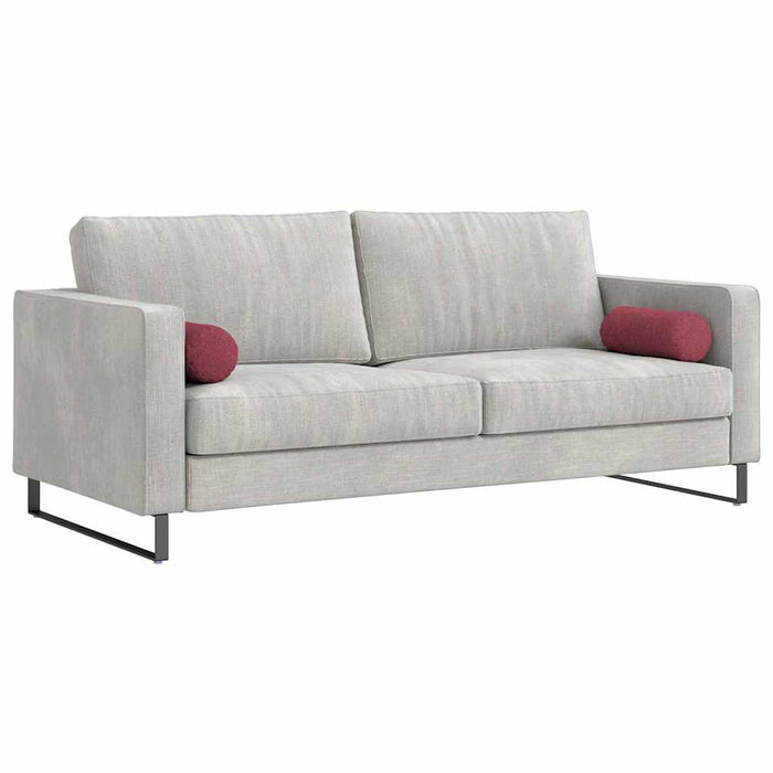 Perne Bolster 2 pcs Roșu Vin Ø 15 x 40 cm țesătură - WALTI WALTI