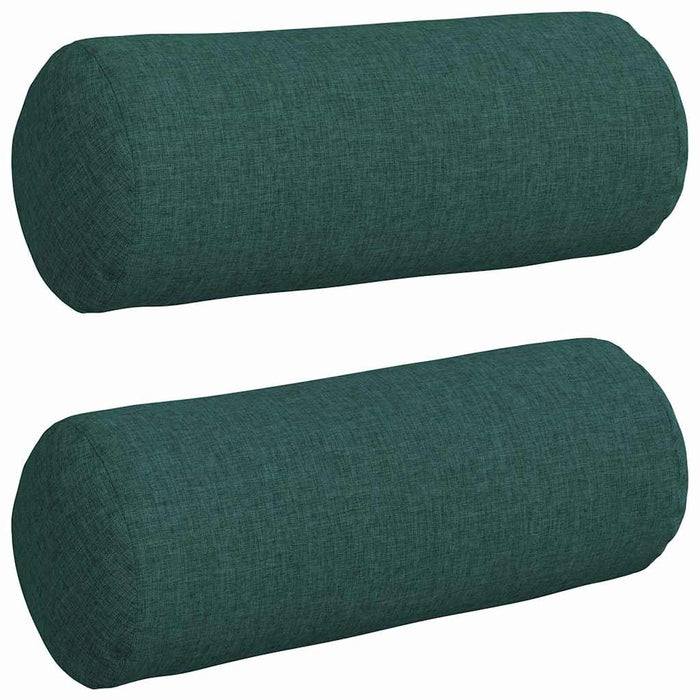 Perne Bolster 2 pcs Verde închis Ø 15 x 40 cm țesătură - WALTI WALTI