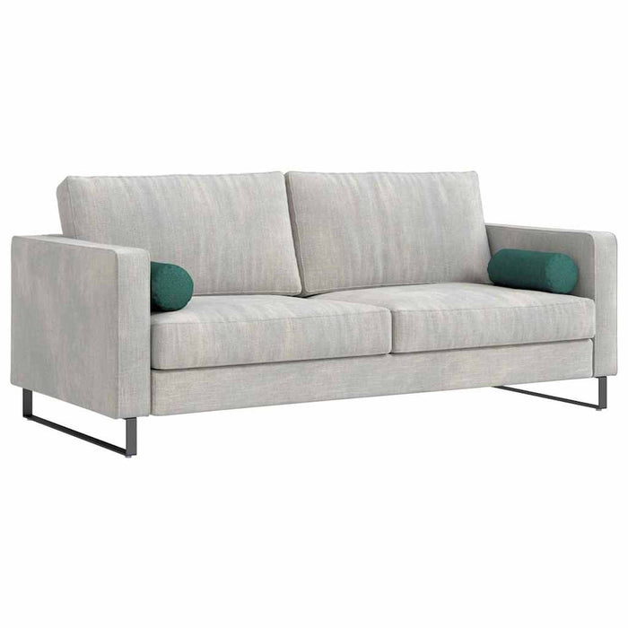 Perne Bolster 2 pcs Verde închis Ø 15 x 40 cm țesătură - WALTI WALTI