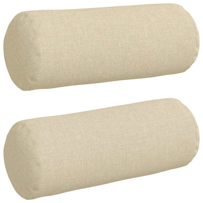 Perne Bolster 2 pcs Crem Ø 15 x 40 cm țesătură - WALTI WALTI