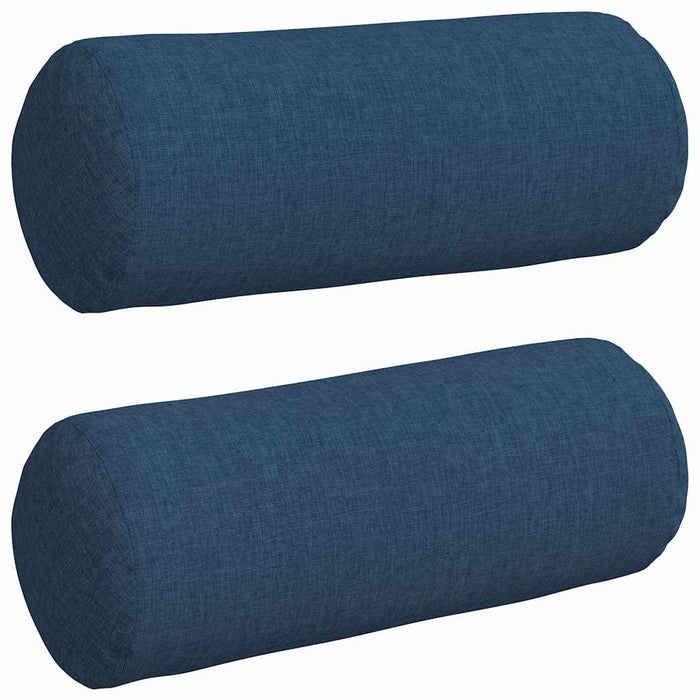 Perne Bolster 2 pcs albastru Ø 15 x 40 cm țesătură - WALTI WALTI