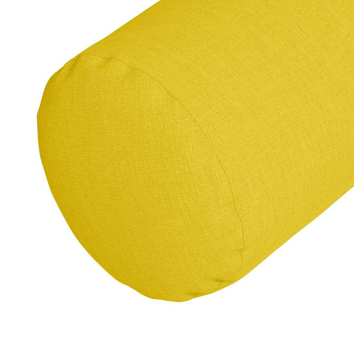 Perne Bolster 2 pcs Galben Deschis Ø 15 x 40 cm țesătură - WALTI WALTI